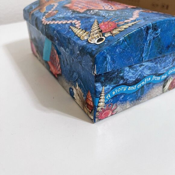 Barron's Little Box of Mermaid Treasures Treasure Chest Books Mermaid Doll Shell - Picture 3 of 16